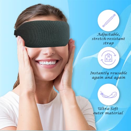 Image of Aqua Ice Face & Eye Cooling Gel Pad and Aloe Vera Gel Mask Ice Pack for Face and Eye Patches Remove Dark Circles, Fatigue Cool Eyes Patch Pads Eye Care | Facial Skin Refresh Face Mask for Hot & Cold Therapy (Aloe Eye Cooling Pad, Pack of 1)