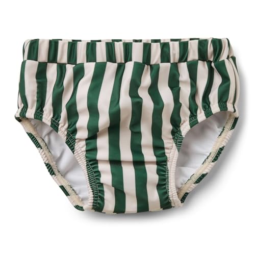 Toddler Boys Swim Diapers Washable Reusable Swimming Diaper BPA Free Swimmers Swim Pants Green Striped Swimsuit 2-3T