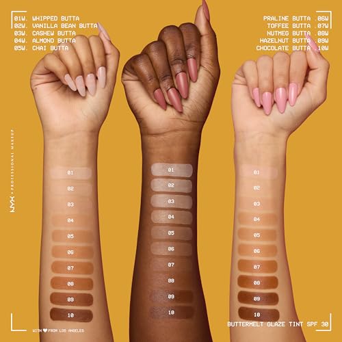 NYX PROFESSIONAL MAKEUP Buttermelt Glaze Soft Glow Skin Tint with SPF 30, Up To 12HR Wear, 01 Whipped Butta - image 7