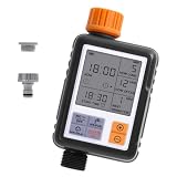 Timer digitale per pompa irrigatrice: questo timer da giardino resistente è realizzato in materiale di qualità, l'esterno e l'interno sono appositamente progettati per prevenire perdite, timer per irrigatore