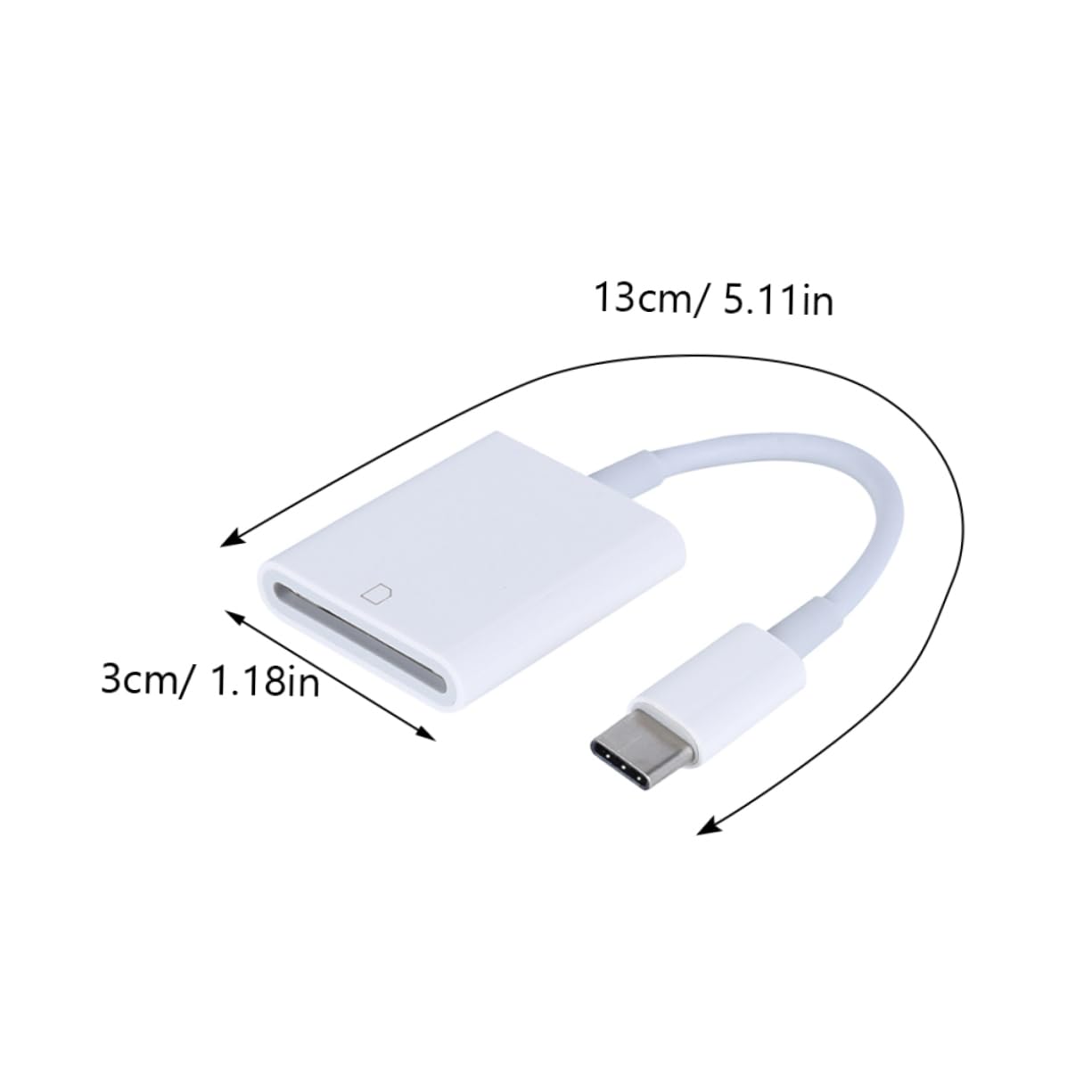 Housoutil USB-c to Card Reader Portable Memory Adapter for Compatible Pro Laptops and Tablets USB Accessory for Transfer