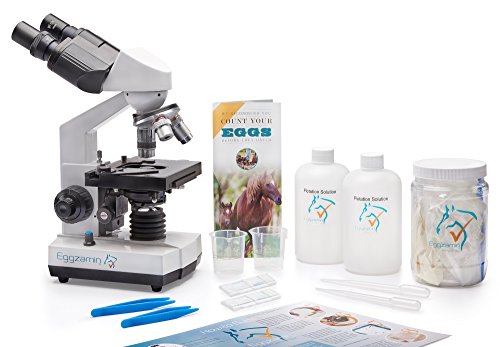 Eggzamin Pro Microscope Kit for Fecal Egg Count – McMaster Method Parasite Testing for Horses, Goats, Sheep & Livestock
