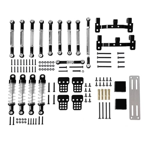 RC�A�N�Z�T���[ For MN D90 D91 MN40 MN45 MN96 MN99 For MN99S 1/12 ���������N���b�h�X�e�A�����O�����P�[�W�V���b�N�A�u�\�[�o�[�T�[�{�}�E���g�V�[�g RC �J�[(Black)