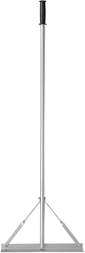 Miniatura 9 de VEVOR Rastrillo de paisaje, mango de 60 pulgadas, cabeza de 20 pulgadas de ancho, nivel de paisajismo de aluminio de alta resistencia, herramienta