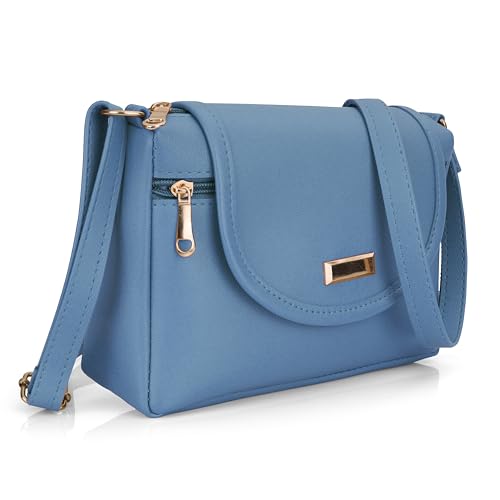 Image of J I ACCESSORIES Women's Stylish Crossbody Sling Bag - Elegant PU Leather Small Shoulder Purse with Adjustable Strap - Casual & Travel Handbag