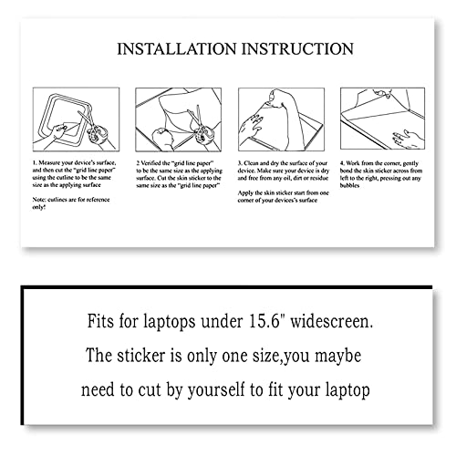 image for ToLuLu Laptop Skin Sticker Decal,12