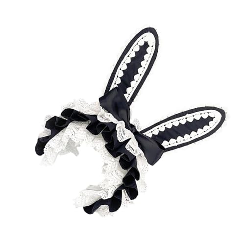 Diadema de orejas de conejo de anime suave para cosplay y fotografía