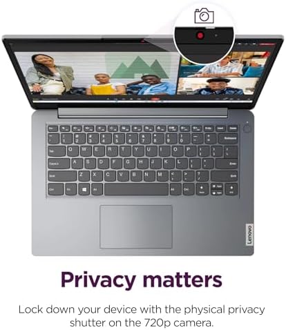Lenovo 2026 Laptop for Student & Home, 14 inch with Office 365, 8GB RAM, 256GB SSD, Intel Dual Core, WiFi 6, Windows 11, Long Battery Life, Essential Laptop, Grey — view 4