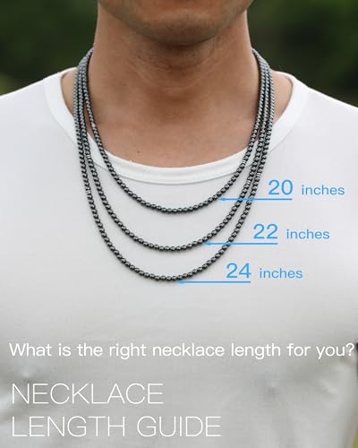 Gemstone Beaded Necklace for Men, Must-have Men's Accessories, Jewelry Gifts for Men4