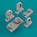 Reskit RS48-0129 - 1/48 â€“ Wheels Set for A-4 Skyhawk Early Version Resin Detail