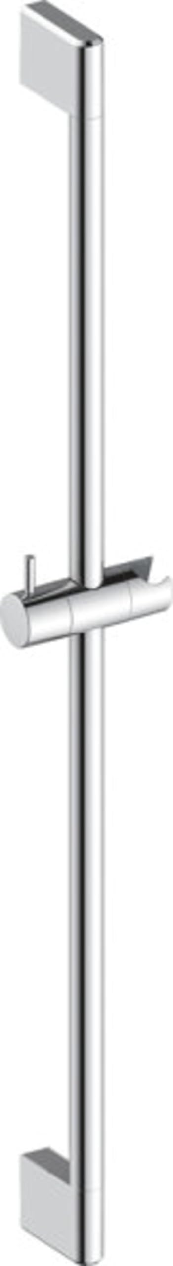 Duravit Universal Duschstange, Brausestange mit höhenverstellbarer Handbrausehalterung, variable Duschstange (700 mm), Chrom