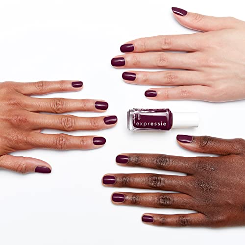 Foto von essie Schnelltrocknender Nagellack „expressie“, Vegane Formel ohne Inhaltsstoffe tierischen Ursprungs, Nr. 435 all ramped up, Lila, 1 x 10 ml