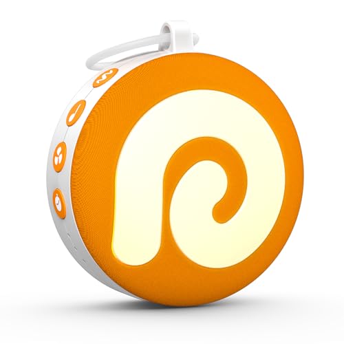 Dreamegg ホワイトノイズ マシン 赤ちゃん 寝かしつけ 21種の癒し音 ナイトライト搭載 OFFタイマー付 バッテリー内蔵 安全ロック機能 吊り下げリング 寝る BGM 泣き止む 胎内音 オルゴール 自然音 リラックス ベビー 出産祝い プレゼント D11（オレンジ）の商品画像（Amazon）
