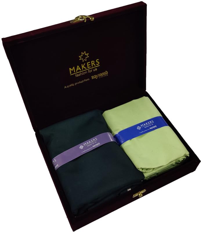 Fabrics Men's Cotton Shirt and Trouser Unstitched Fabric Set - Velvet Gift Pack (Multicolour_Free Size) 16