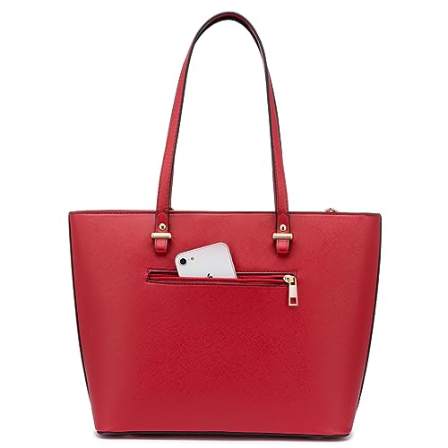 Image of LOVEVOOK Purse for Women Fashion Tote Bag Shoulder Handbags Top Handle Satchel Bags with External Pocket