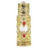 HOMSFOU Frasco de Perfume Rellenable de Vidrio 3 Ml Piedras Preciosas de Dubái, Contenedor Portátil para Aceites Esenciales, Dispensador de Aceite de Perfume para Viajes y Uso Diario