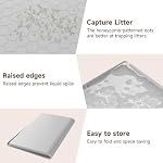 Cat Litter Mat Extra Large 34x22 inch (86x56 cm), Silicone Pet Litter Tray Mat, Urine and Waterproof, Odourless, Anti- Slip Easy Clean Cat Litter Tray Mat