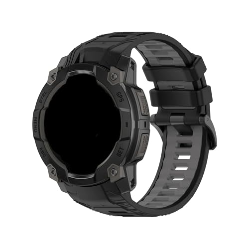 2�F���[�V�����V���J�Q���x���g�ɓK������Garmin Instinct 3 45mm 50mm(Black ash,For Instinct 3 50mm)