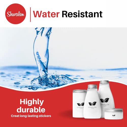 Shwalon 20 Sheets 90% Clear Vinyl Printable Sticker Paper For Inkjet Printer - A4 (8.5" X 11") Glossy, 80Um Inkjet Sticker Paper Waterproof, Diy Cricut Sticker Paper Printable Waterproof Sticker Paper #TOP4