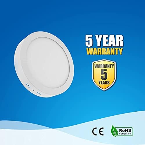 LumeGlow LED Surface Mounted Round Downlight Ceiling Light 12 W | 50,000 Burning Hours