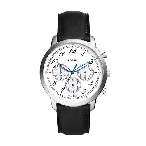 Fossil Men's Neutra Arabic Chronograph Stainless Steel Watch, Color: Silver/Black Arabic (Model: FS6023) by Fossil - Used condition - CA$85.82