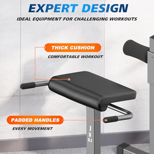 Marcy Adjustable Hyperextension Roman Chair / Exercise Hyper Bench JD-3.1 Dark grey by MARCY - Image 7