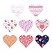 BOFUNX 500pcs Etichette Adesivi Cuore Stickers Love Adesivi Amore Valentine Adesivi Scrapbooking Cuore Rosa per Valentine Matrimonio Handmade DIY