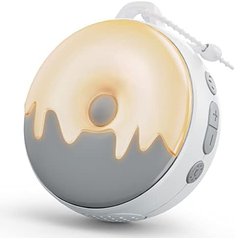 Funlicht White Noise Machine Baby & Adult,Portable Sound Machine with Night Light,18 Soothing Sound,Powerful Battery,Auto-Off Timers,Child-Lock,Sound Therapy for Home,Travel,Office,Registry Gift
