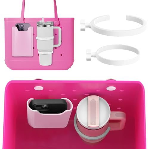 Lyfatz Accessories for Bogg Bag Cup Holder, Cup Holder and Phone Holder