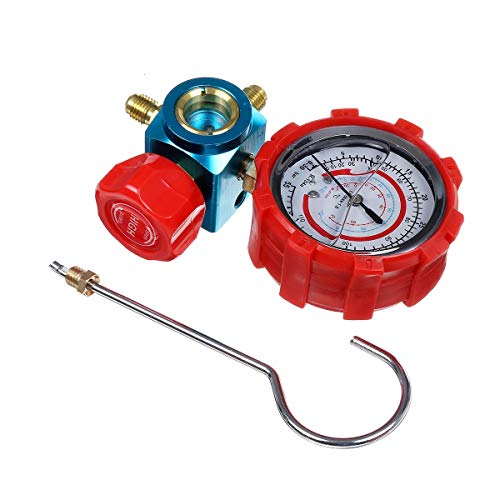Medidor de presión digital para refrigerante R22, R12 y R410 de alta precisión en color rojo 4