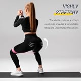 flintronic Legginsy damskie z wysoką talią, legginsy damskie do siłowni, nieprzezroczyste legginsy z kontrolą brzucha, elastyczne spodnie wysmuklające talię, legginsy flintronic scrunch butt dla