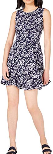 Maison Jules Women's Printed Sleeveless Fit & Flare Dress
