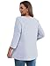 3/4 Length Sleeve Womens Tops Spring Fashion Clothing Womens Tops Blouses for Women Dressy Casual Business Casual Outfits Teacher Outifts Work Top Sripe L