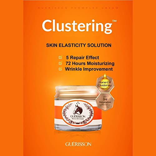 Guerisson Claires Korea 9 Complex Cream 2.0Oz (70G), Moisture Cream, K Beauty Skin Care, Lifting Skincare, Wrinkle Improvement, Horse Oil Rejuvenating, Skin Moisturizer, Moisturizing Face Cream #TOP4