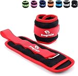 Ankle Weights for Women, Men and Kids - 0.5kg x 2 Strength Training Leg/Wrist/Arm Weight with Adjustable Strap for Pilates, Jogging, Gymnastics, Aerobics, Physical Therapy