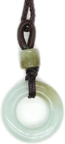 Type A Certified Jadeite Jade Necklace Pendant Donut Series