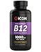 Price comparison product image Vitamin B12 High Strength 1000mcg, Easy to Swallow Tablets - 100 Day Supply