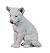 Produktbild Vogler Polarwolf Welpe sitzend Figur Deko Dekoration Wolf Tierfigur Skulptur