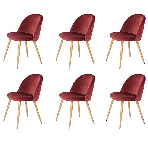 ExAchat A Set of 2/4/6 Velvet-Backed upholstered Dining Chairs with