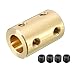 Sourcingmap, giunto rigido con foro da 8 mm a 8 mm, vite L22 x D14, rame, connettore accoppiatore albero, accessori per motore. 90 gradi