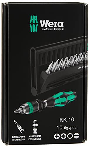 Wera - 5056653001 Kk 10 Compact Bitholder And Bit Set, 10-Piece #TOP19