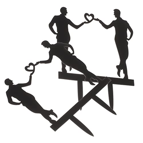 Cabilock 6 Peças Inserção Bolo Homossexual Decoração Escolha Bolo Presente Comida Topo Bolo Casament