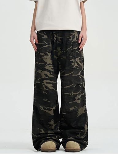 Camo Cargo Pants Y2k Men Baggy Camouflage Pants Oversized Joggers Trousers Hip Hop Sweatpants with Pockets2