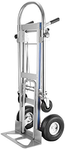 VEVOR 3 in 1 Aluminum Hand Truck Folding Sack Barrows 350Kg Heavy Duty Sack Truck Utility Cart On Wheel Hand Truck Trolley Dolly Utility Cart Car with 2 or 4 Wheels