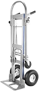 VEVOR 3 in 1 Aluminum Hand Truck Folding Sack Barrows 350Kg Heavy Duty Sack Truck Utility Cart On Wheel Hand Truck Trolley Dolly Utility Cart Car with 2 or 4 Wheels
