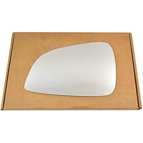 Less4spares Wing Mirror Glass Left Compatible with Vauxhall Astra H 2009-2010 STICK-ON Passenger Near Side Convex Cover