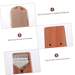 Vaguelly 17 Enfants Cadeaux Pouce Apprendre Marron Débutant Piano en Bois Bois Clair Cadeau De Musique Portable Adulte… - Les Beatles, Paul McCartney, John Lennon, RIngo Starr, George Harrison Vaguelly 17 Enfants Cadeaux Pouce Apprendre Marron Débutant Piano en Bois Bois Clair Cadeau De Musique Portable Adulte… – Image 3