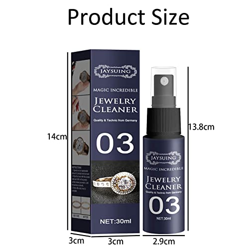 Diamond-Shine Jewelry Cleaner Spray, Instant Shine Jewelry Cleaner, Diamond, Gold & Silver Jewelry Cleaner Concentrate To Restore Sparkle (2Pcs) #TOP6