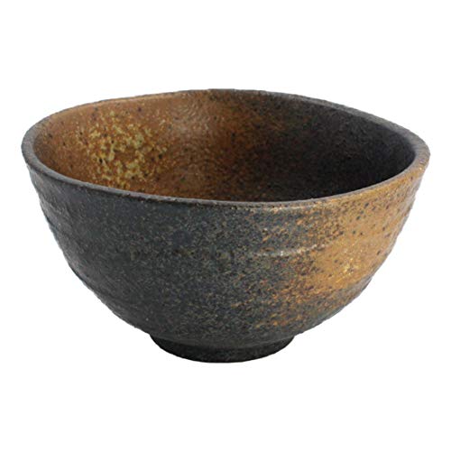 【黒備前吹き】お茶漬け碗 13.5×7.5cm 美濃焼