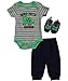 BON BEBE Baby Boys' 3 Piece Soft Sole Sneaker Set with Bodysuit and Pant